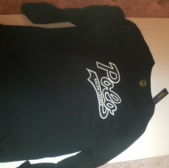 Logo Print Long Sleeve T Shirt In Black - Picture 10 of 14